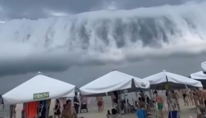 ‘cena-de-filme’:-nuvem-assusta-banhistas-na-riviera-de-sao-lourenco,-litoral-de-sp